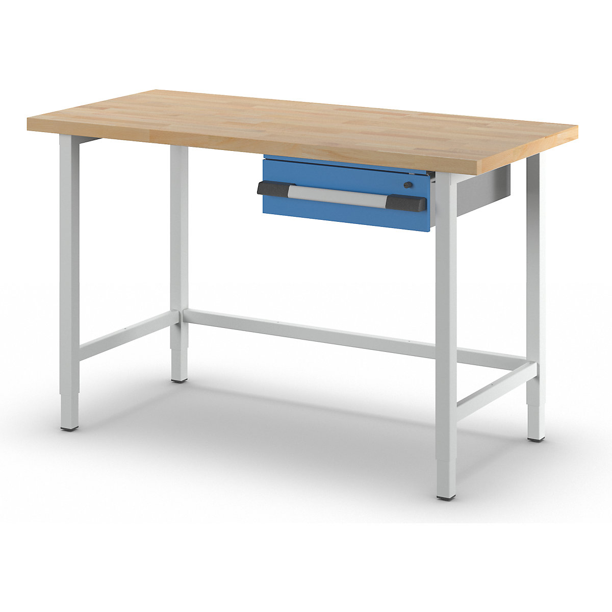 Bancada de trabalho ajustável em altura, estrutura modular – eurokraft pro (Imagem do produto 2)-1