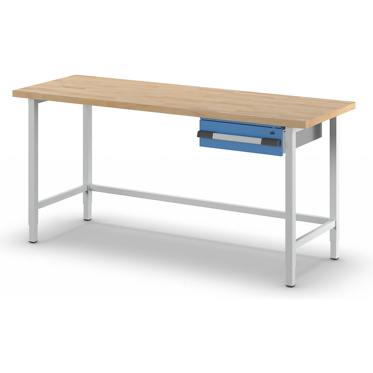 Bancada de trabalho ajustável em altura, estrutura modular – eurokraft pro (Imagem do produto 2)-1