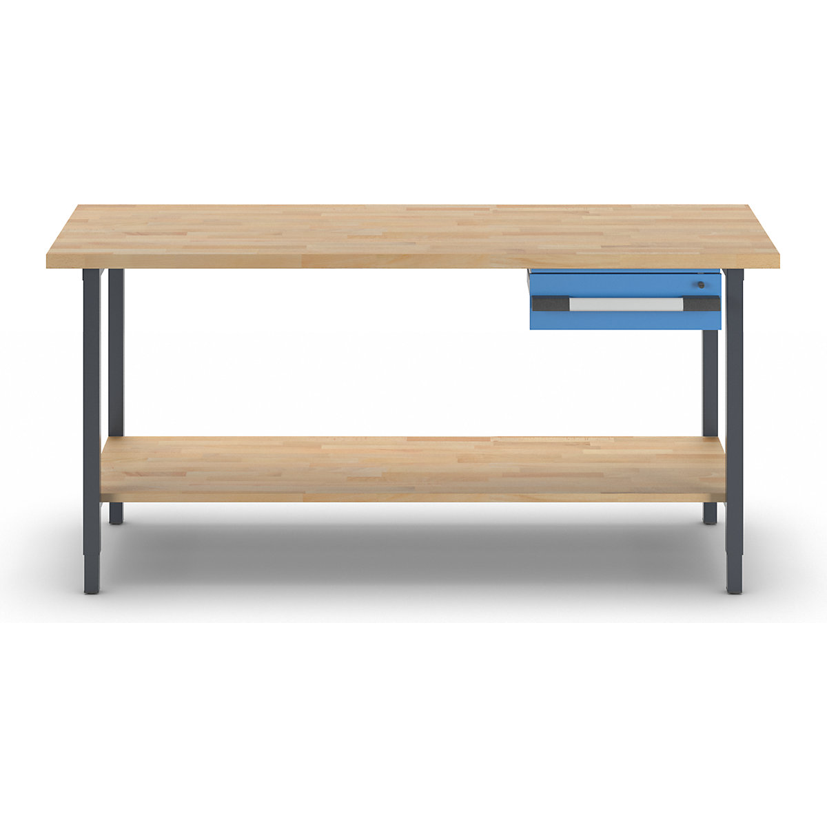 Bancada de trabalho ajustável em altura, estrutura modular – eurokraft pro (Imagem do produto 3)-2