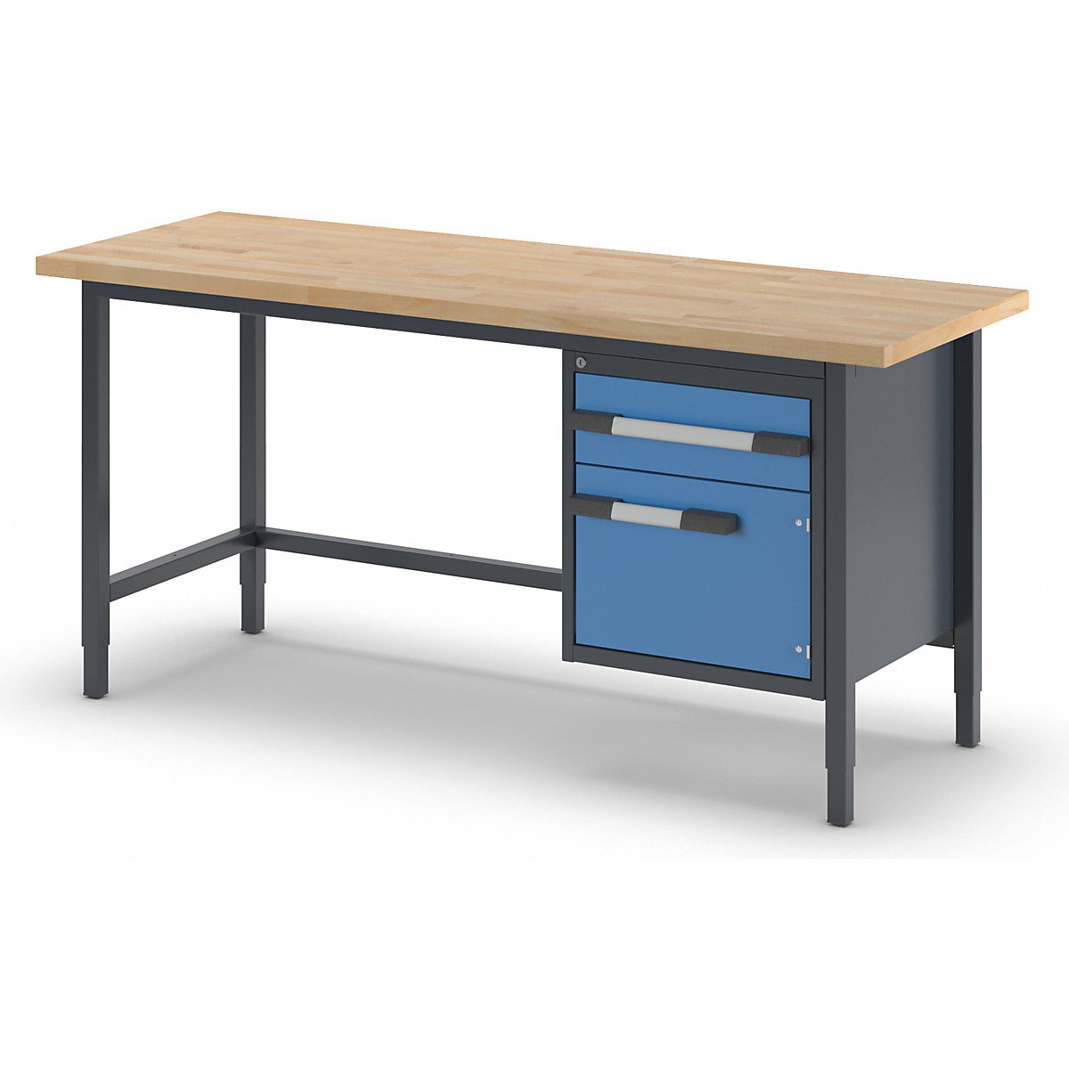 Bancada de trabalho ajustável em altura, estrutura modular – eurokraft pro (Imagem do produto 2)-1