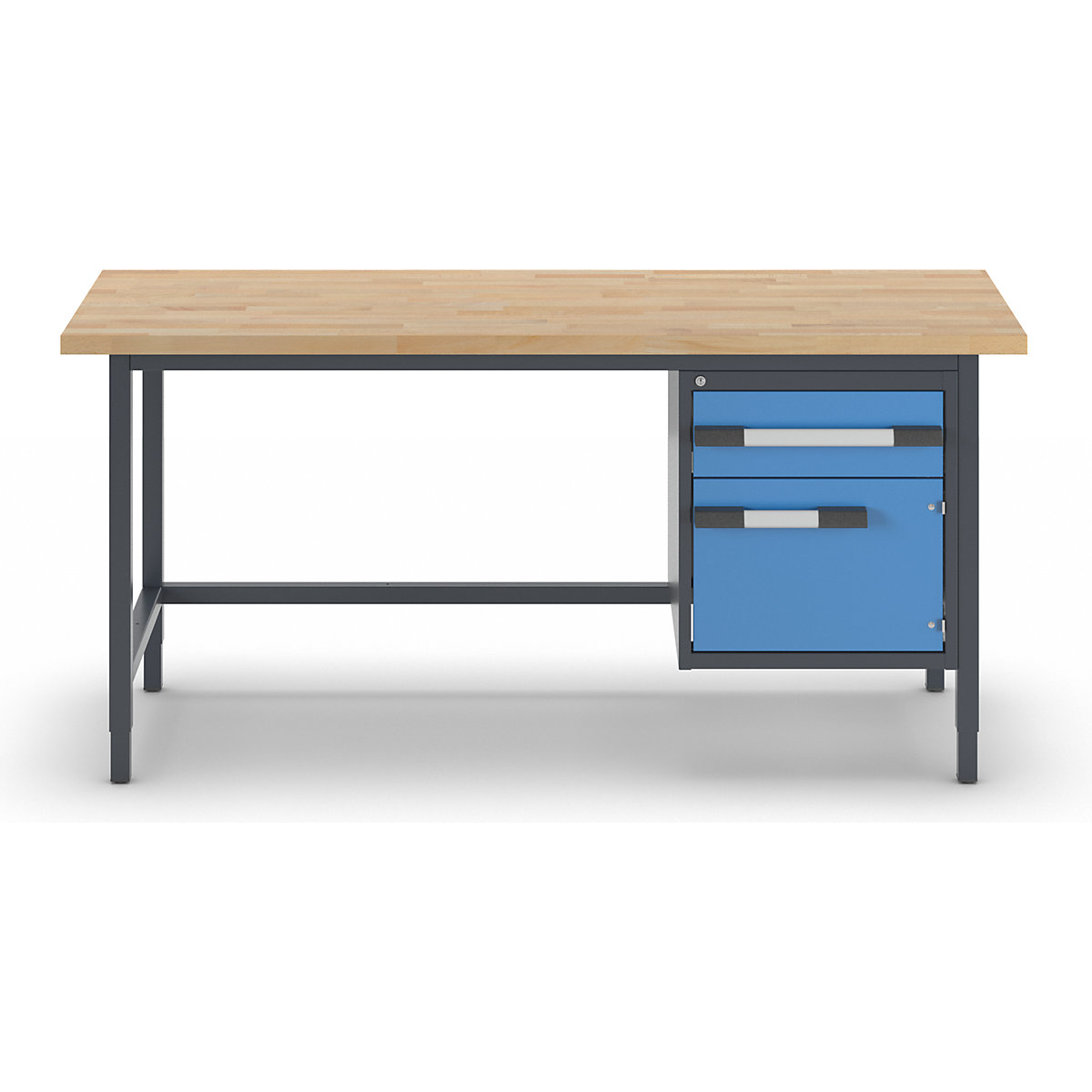 Bancada de trabalho ajustável em altura, estrutura modular – eurokraft pro (Imagem do produto 3)-2