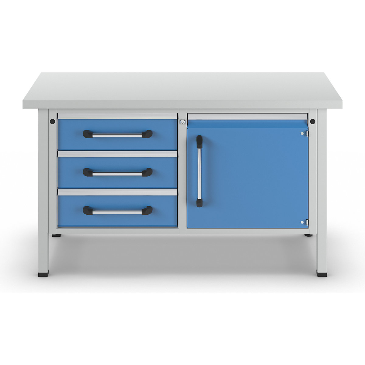 Bancada de trabalho, estrutura modular – eurokraft pro (Imagem do produto 3)-2