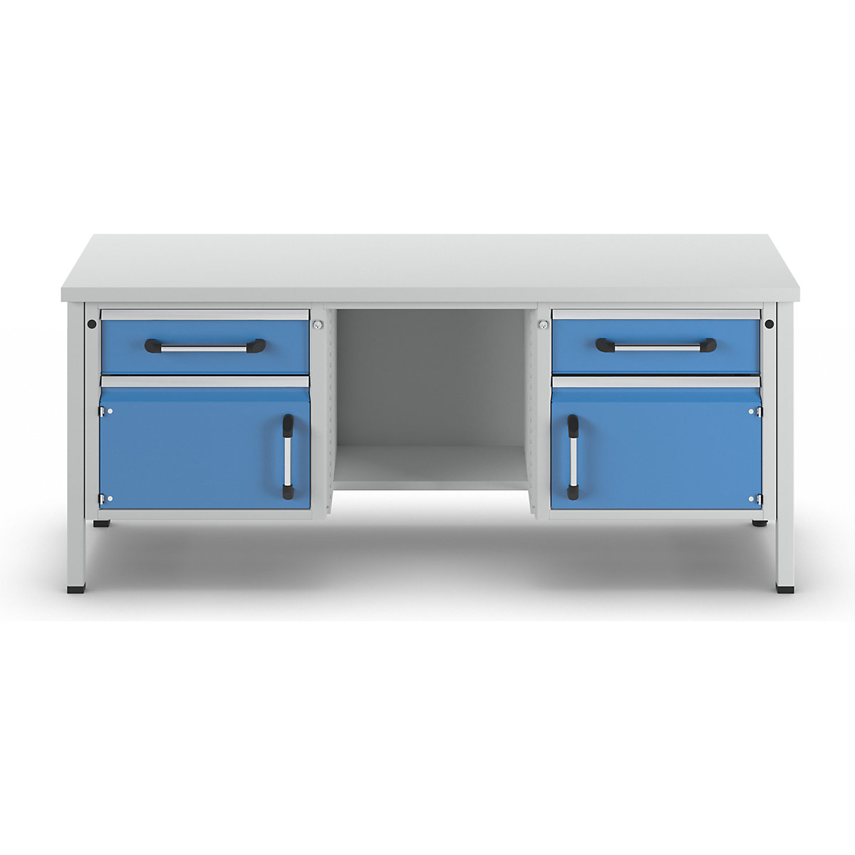 Bancada de trabalho, estrutura modular – eurokraft pro (Imagem do produto 3)-2