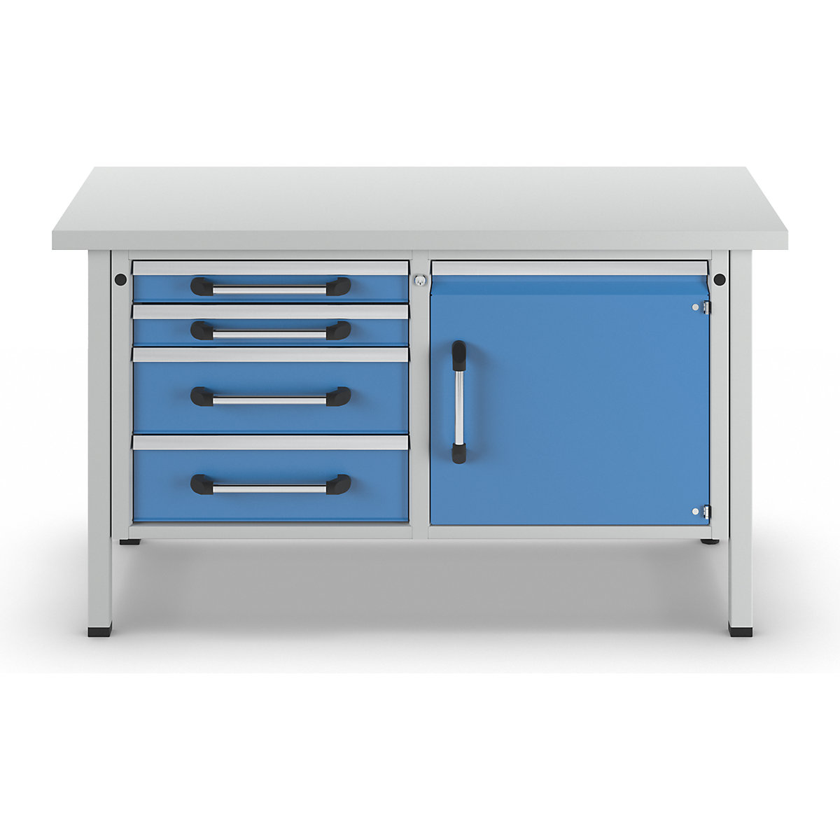 Bancada de trabalho, estrutura modular – eurokraft pro (Imagem do produto 3)-2