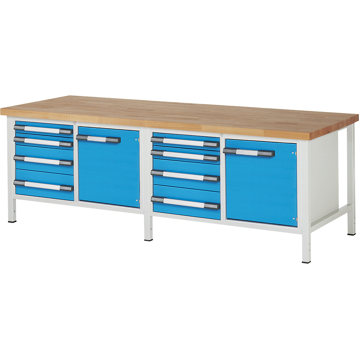 Bancada de trabalho, estrutura modular série 8000 – eurokraft pro (Imagem do produto 2)-1
