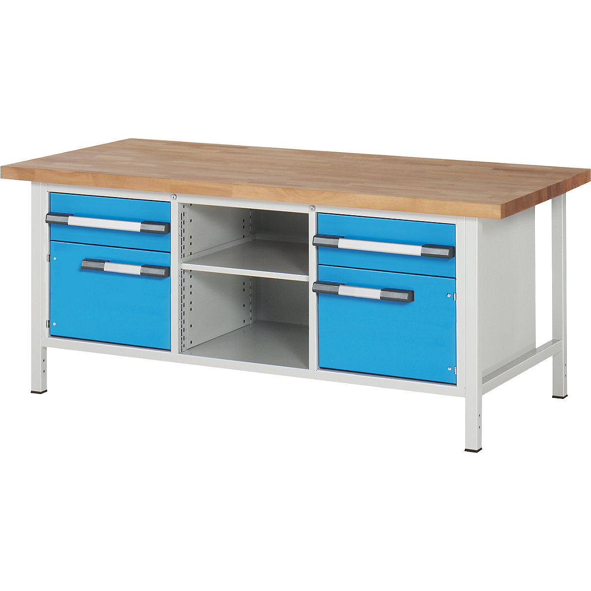 Bancada de trabalho, estrutura modular série 8000 – eurokraft pro (Imagem do produto 2)-1