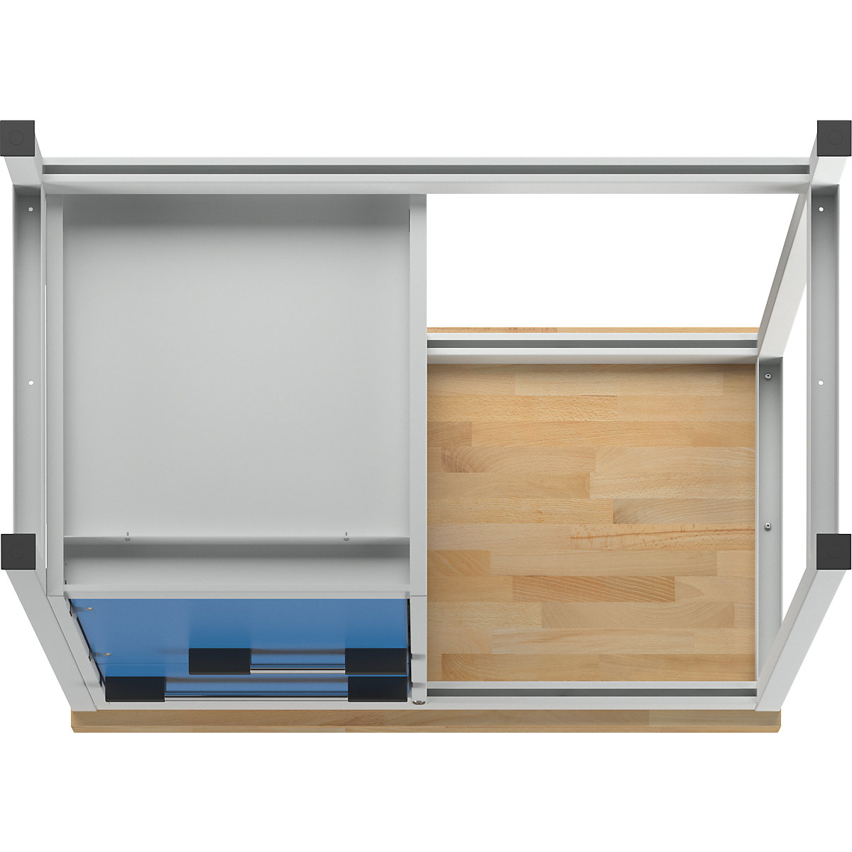 Bancada de trabalho, estrutura modular série 8000 – eurokraft pro (Imagem do produto 4)-3