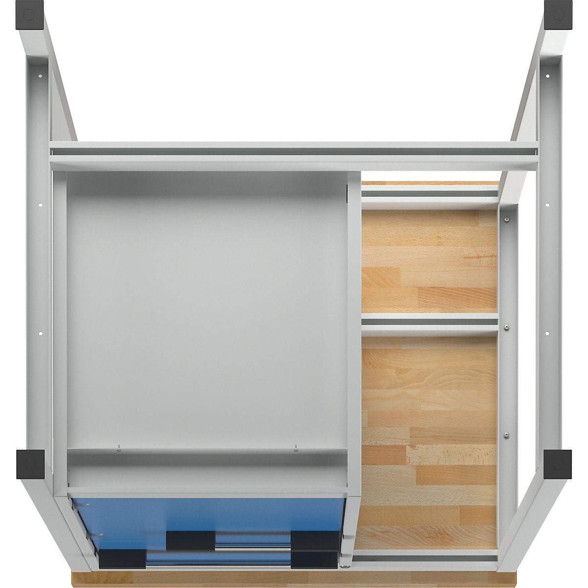 Bancada de trabalho, estrutura modular série 8000 – eurokraft pro (Imagem do produto 6)-5