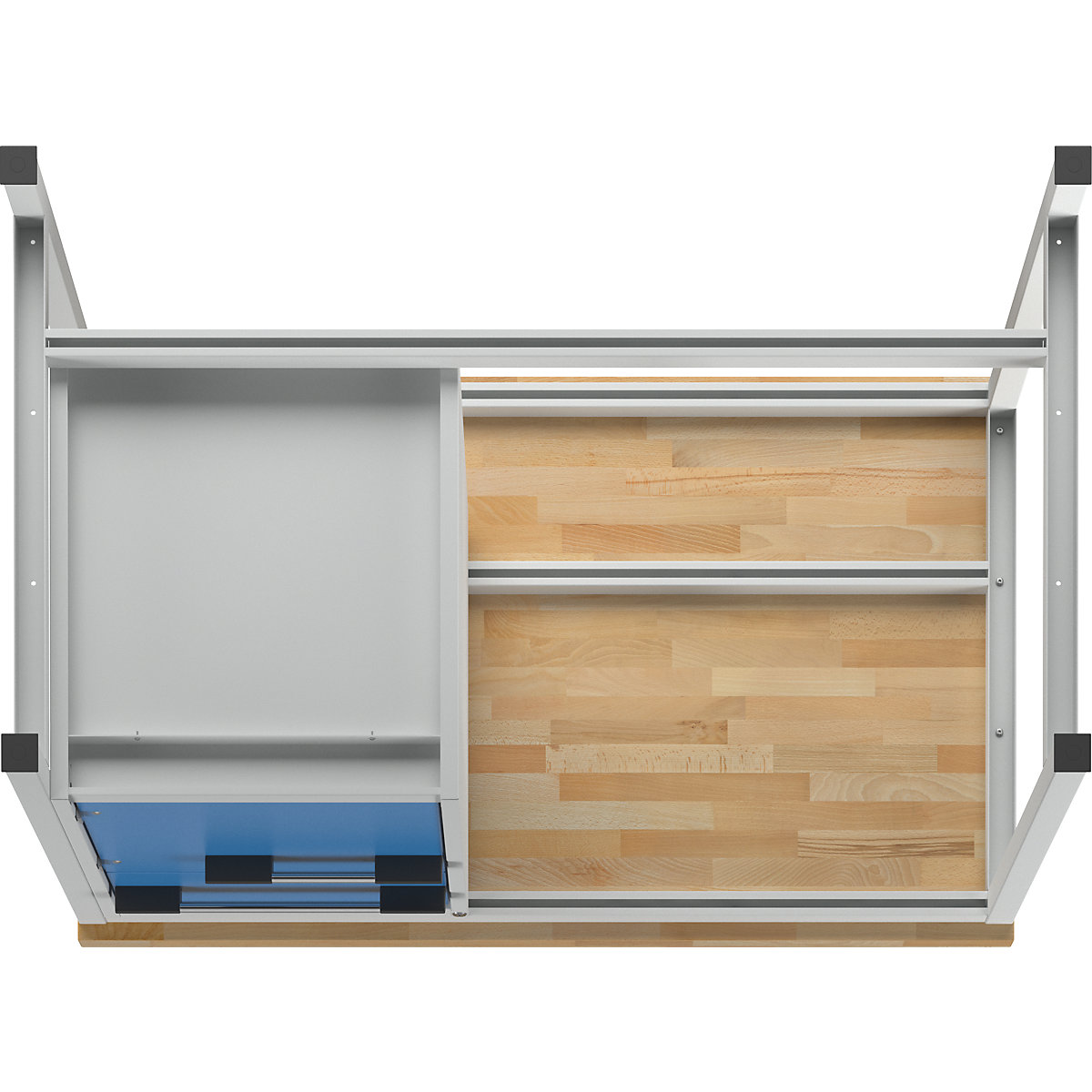 Bancada de trabalho, estrutura modular série 8000 – eurokraft pro (Imagem do produto 5)-4
