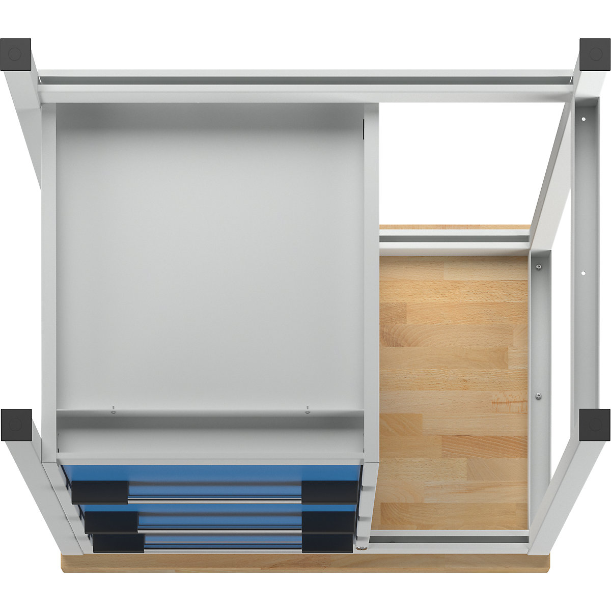 Bancada de trabalho, estrutura modular série 8000 – eurokraft pro (Imagem do produto 3)-2