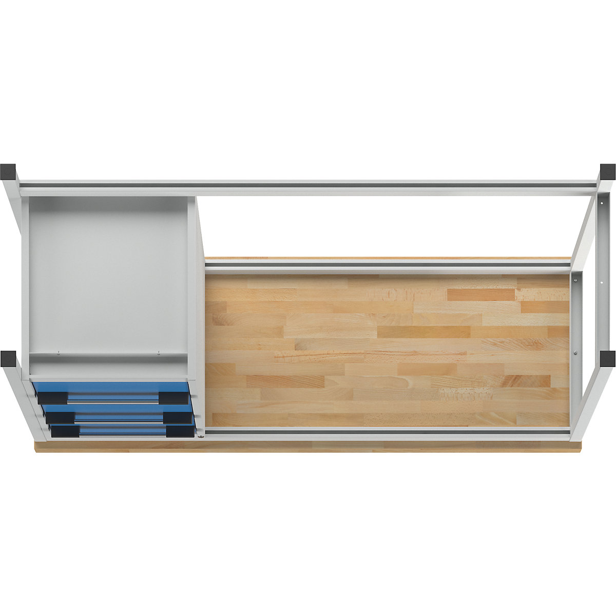 Bancada de trabalho, estrutura modular série 8000 – eurokraft pro (Imagem do produto 6)-5