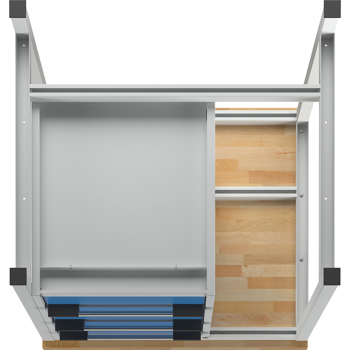 Bancada de trabalho, estrutura modular série 8000 – eurokraft pro (Imagem do produto 7)-6