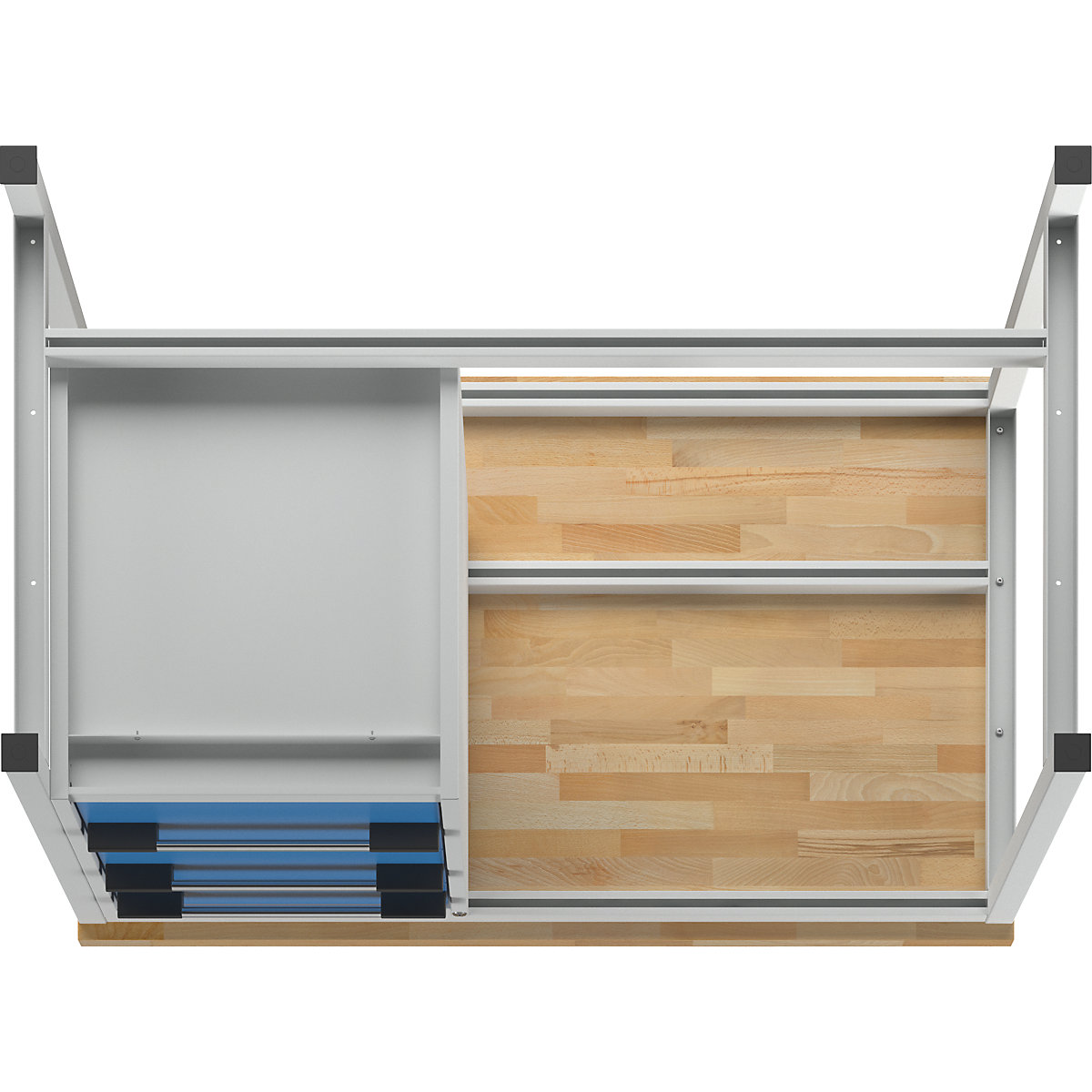 Bancada de trabalho, estrutura modular série 8000 – eurokraft pro (Imagem do produto 8)-7