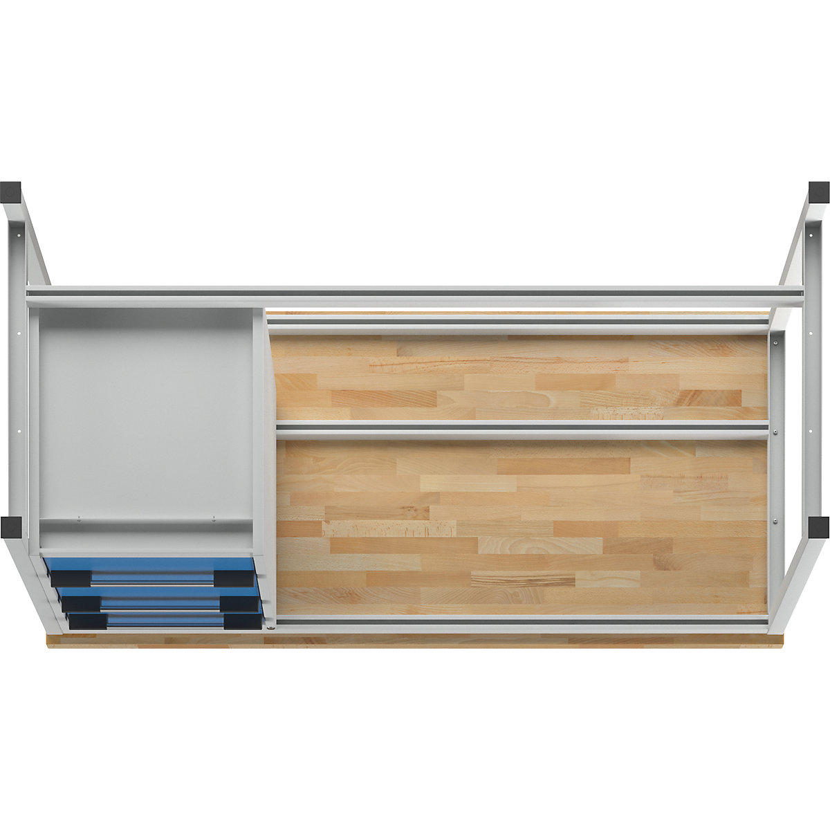 Bancada de trabalho, estrutura modular série 8000 – eurokraft pro (Imagem do produto 6)-5