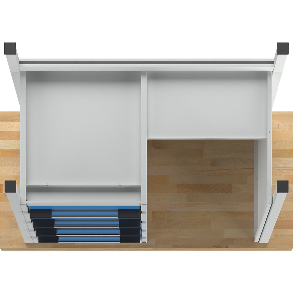 Bancada de trabalho, estrutura modular série 8000 – eurokraft pro (Imagem do produto 5)-4