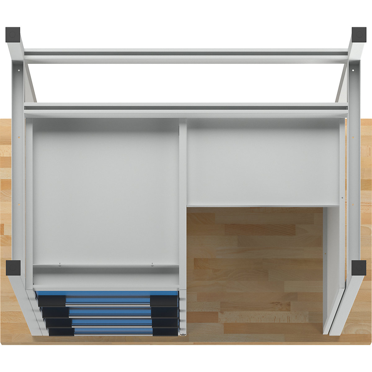 Bancada de trabalho, estrutura modular série 8000 – eurokraft pro (Imagem do produto 6)-5