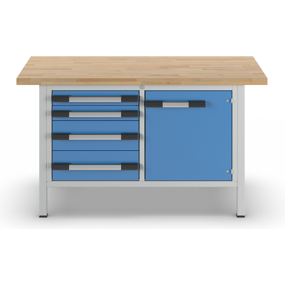 Bancada de trabalho, estrutura modular série 8000 – eurokraft pro (Imagem do produto 3)-2