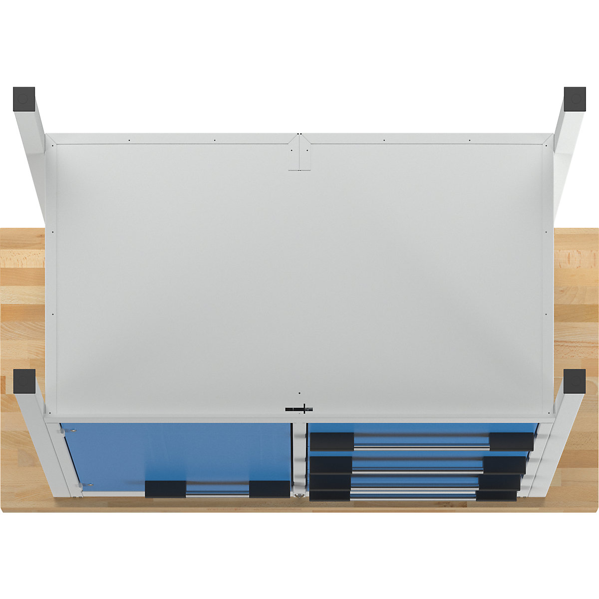 Bancada de trabalho, estrutura modular série 8000 – eurokraft pro (Imagem do produto 6)-5