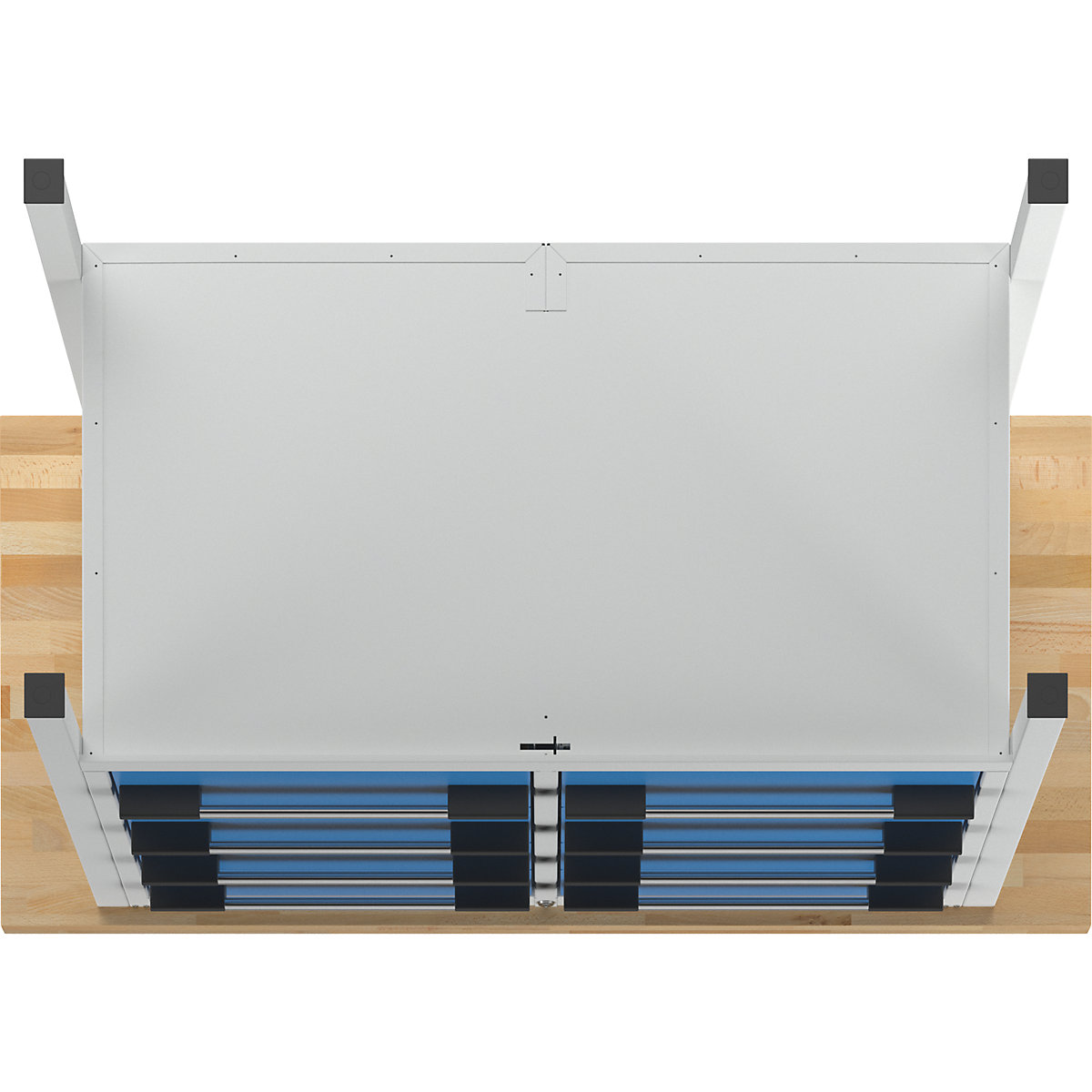 Bancada de trabalho, estrutura modular série 8000 – eurokraft pro (Imagem do produto 5)-4