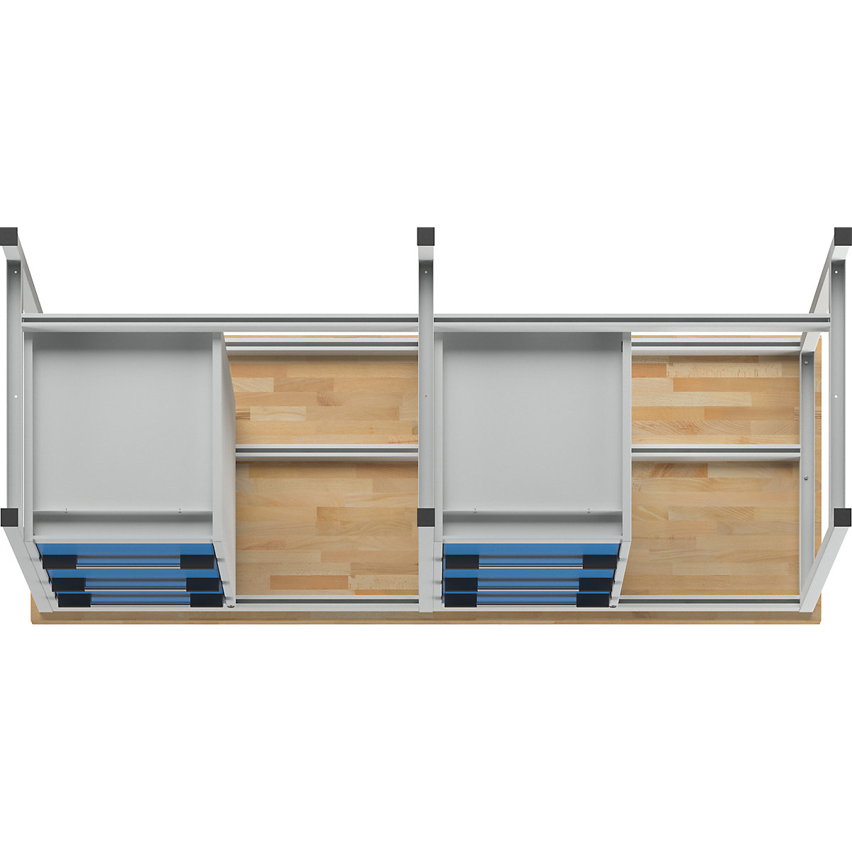 Bancada de trabalho, estrutura modular série 8000 – eurokraft pro (Imagem do produto 6)-5