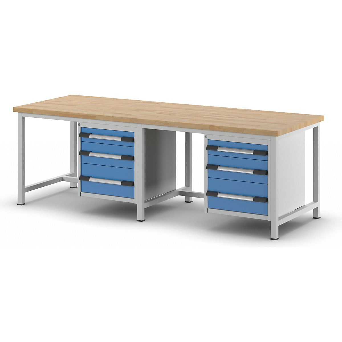 Bancada de trabalho, estrutura modular série 8000 – eurokraft pro (Imagem do produto 8)-7