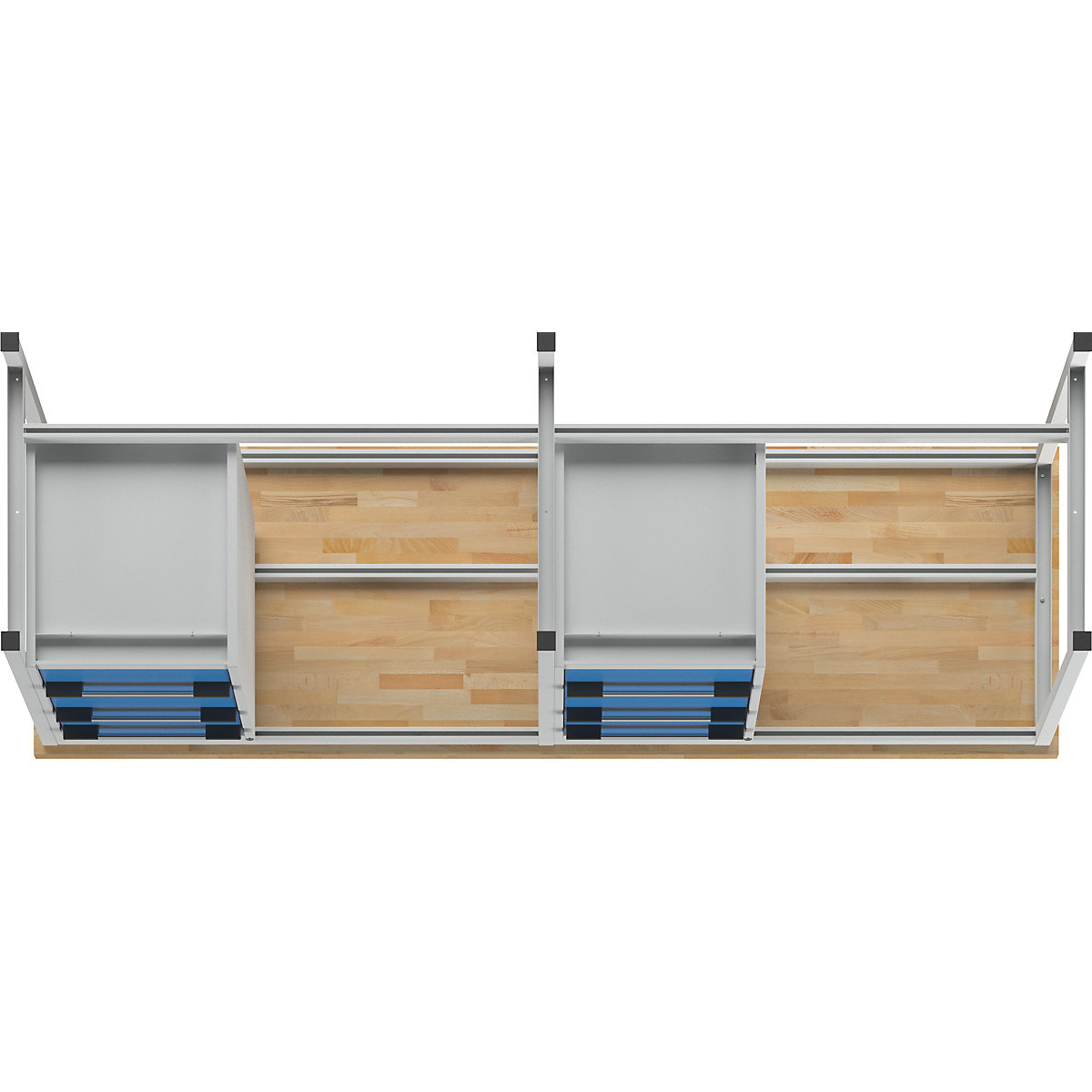 Bancada de trabalho, estrutura modular série 8000 – eurokraft pro (Imagem do produto 7)-6