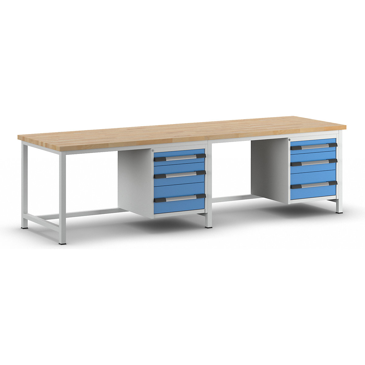 Bancada de trabalho, estrutura modular série 8000 – eurokraft pro