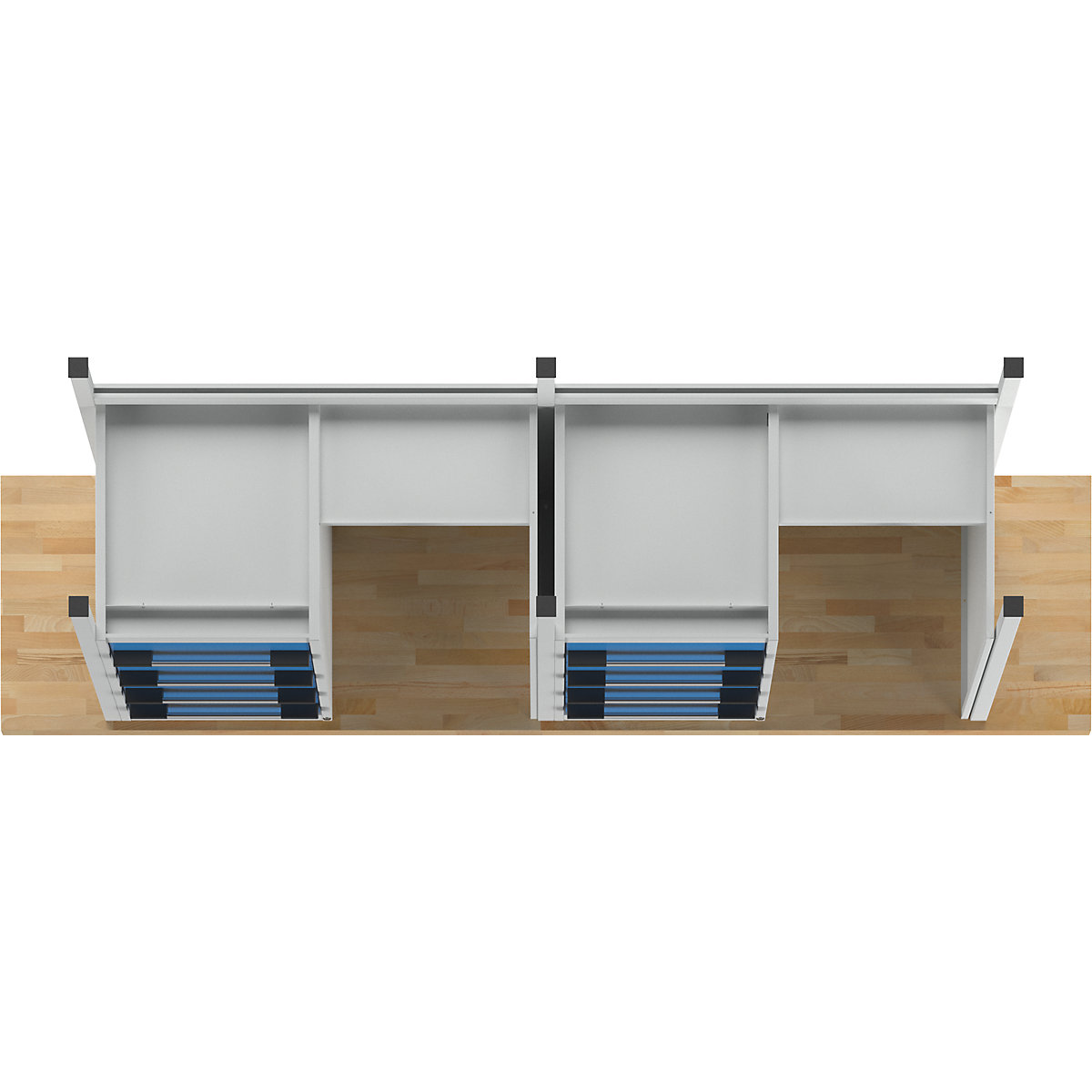 Bancada de trabalho, estrutura modular série 8000 – eurokraft pro (Imagem do produto 6)-5