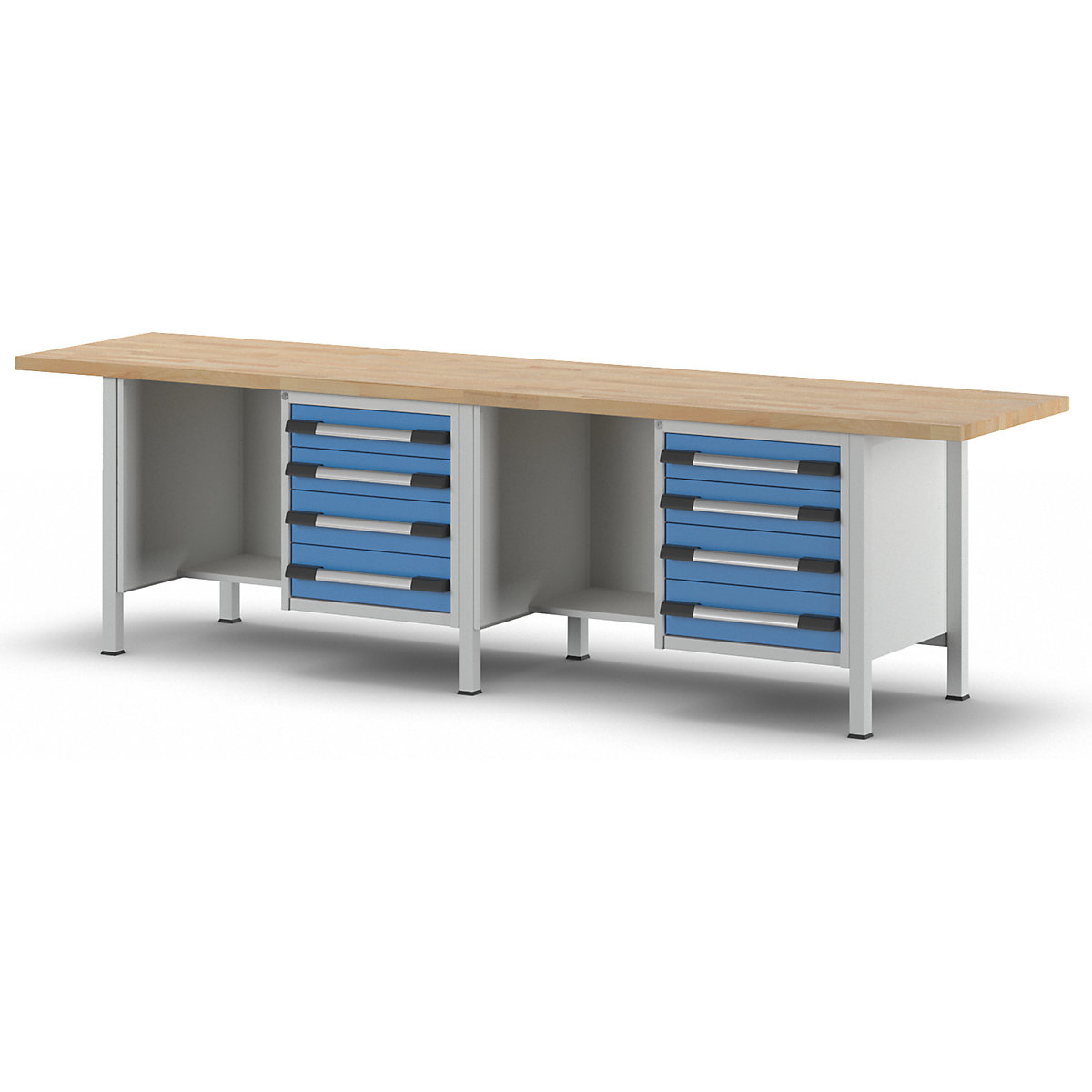 Bancada de trabalho, estrutura modular série 8000 – eurokraft pro (Imagem do produto 7)-6