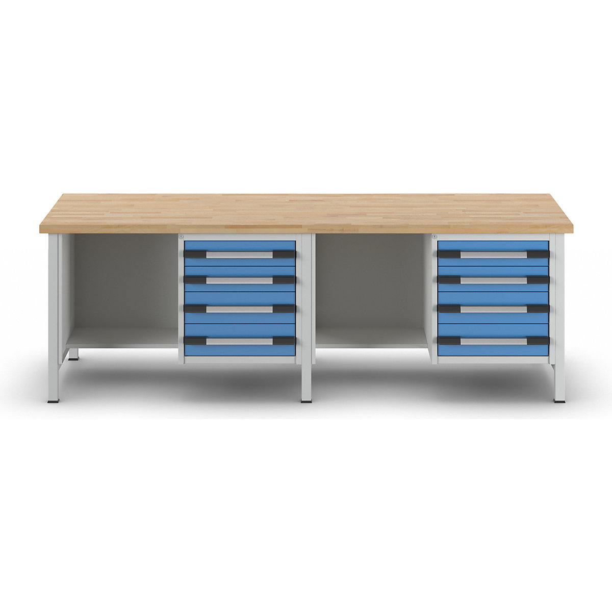 Bancada de trabalho, estrutura modular série 8000 – eurokraft pro (Imagem do produto 3)-2
