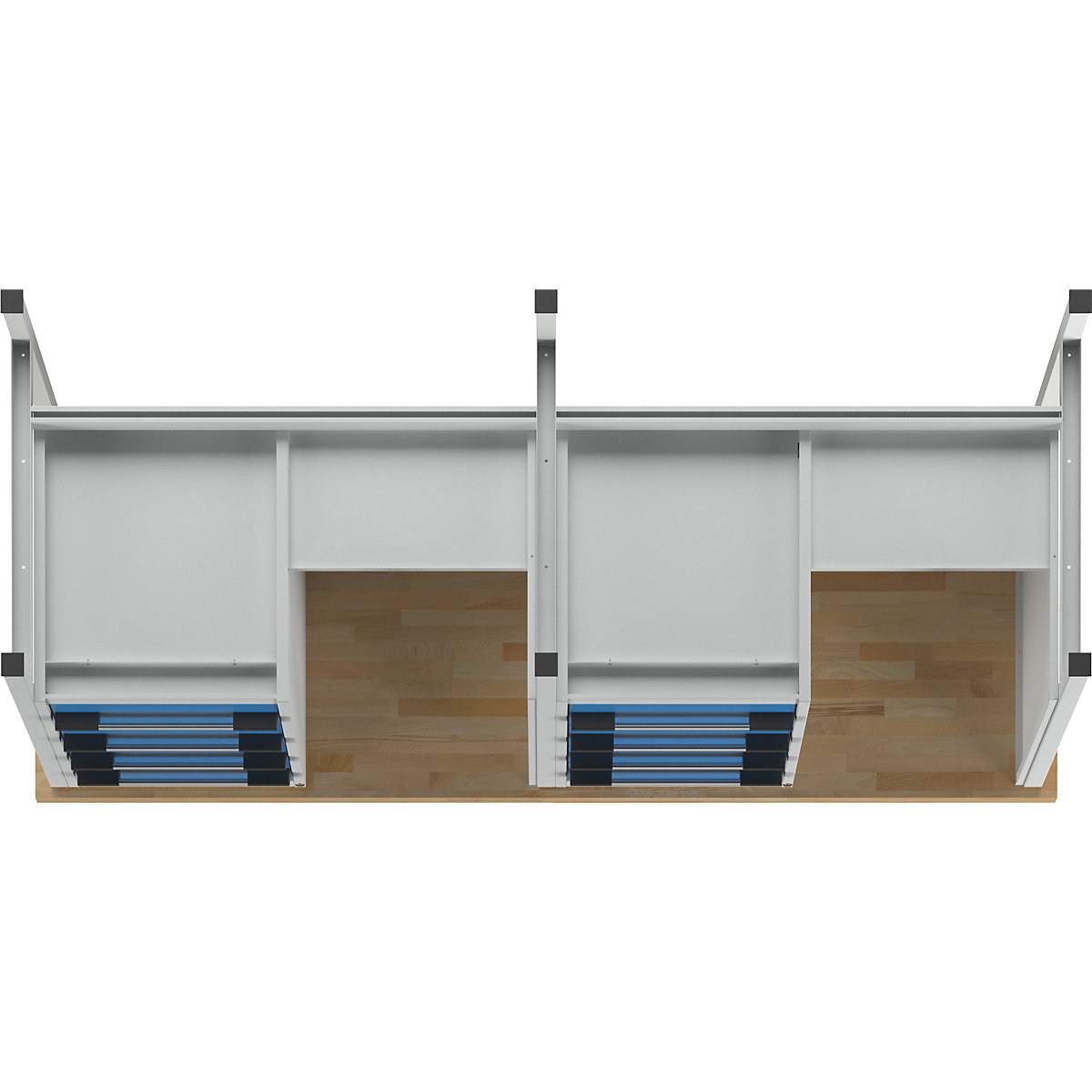 Bancada de trabalho, estrutura modular série 8000 – eurokraft pro (Imagem do produto 6)-5