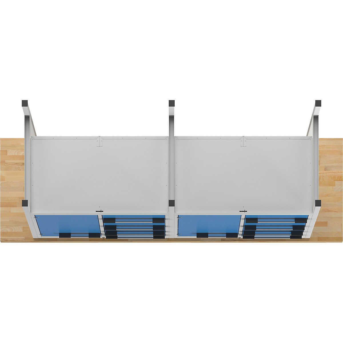 Bancada de trabalho, estrutura modular série 8000 – eurokraft pro (Imagem do produto 6)-5
