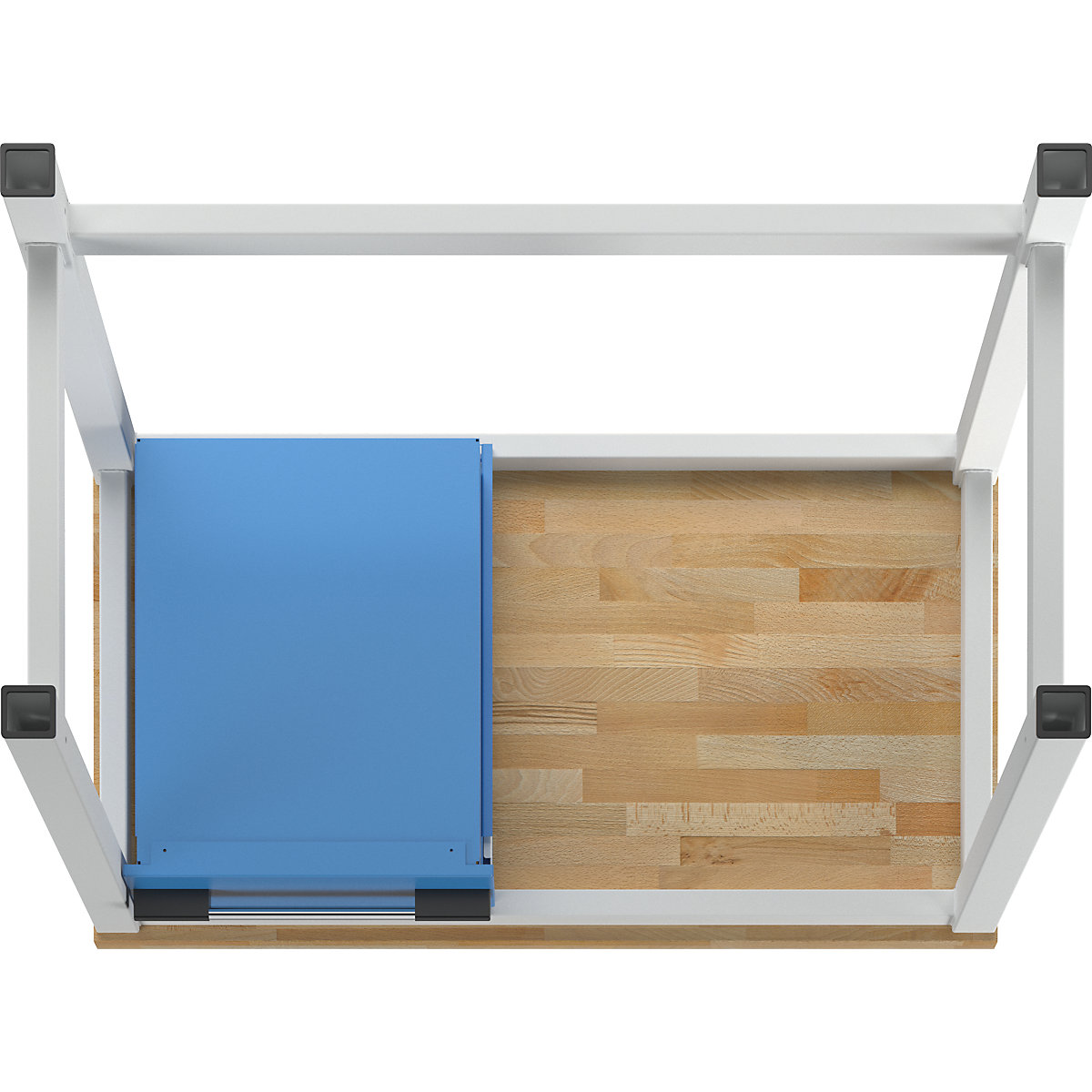 Bancada de trabalho, estrutura modular série 8000 – eurokraft pro (Imagem do produto 8)-7