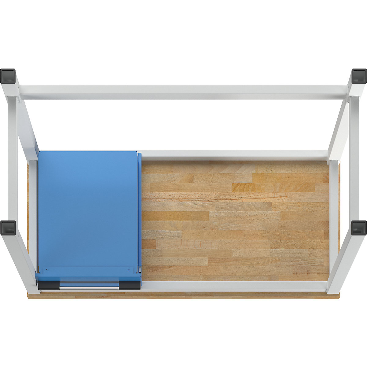 Bancada de trabalho, estrutura modular série 8000 – eurokraft pro (Imagem do produto 4)-3