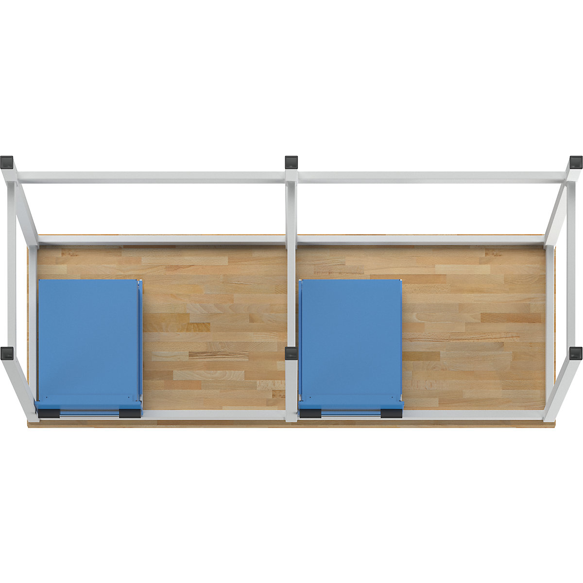 Bancada de trabalho, estrutura modular série 8000 – eurokraft pro (Imagem do produto 8)-7