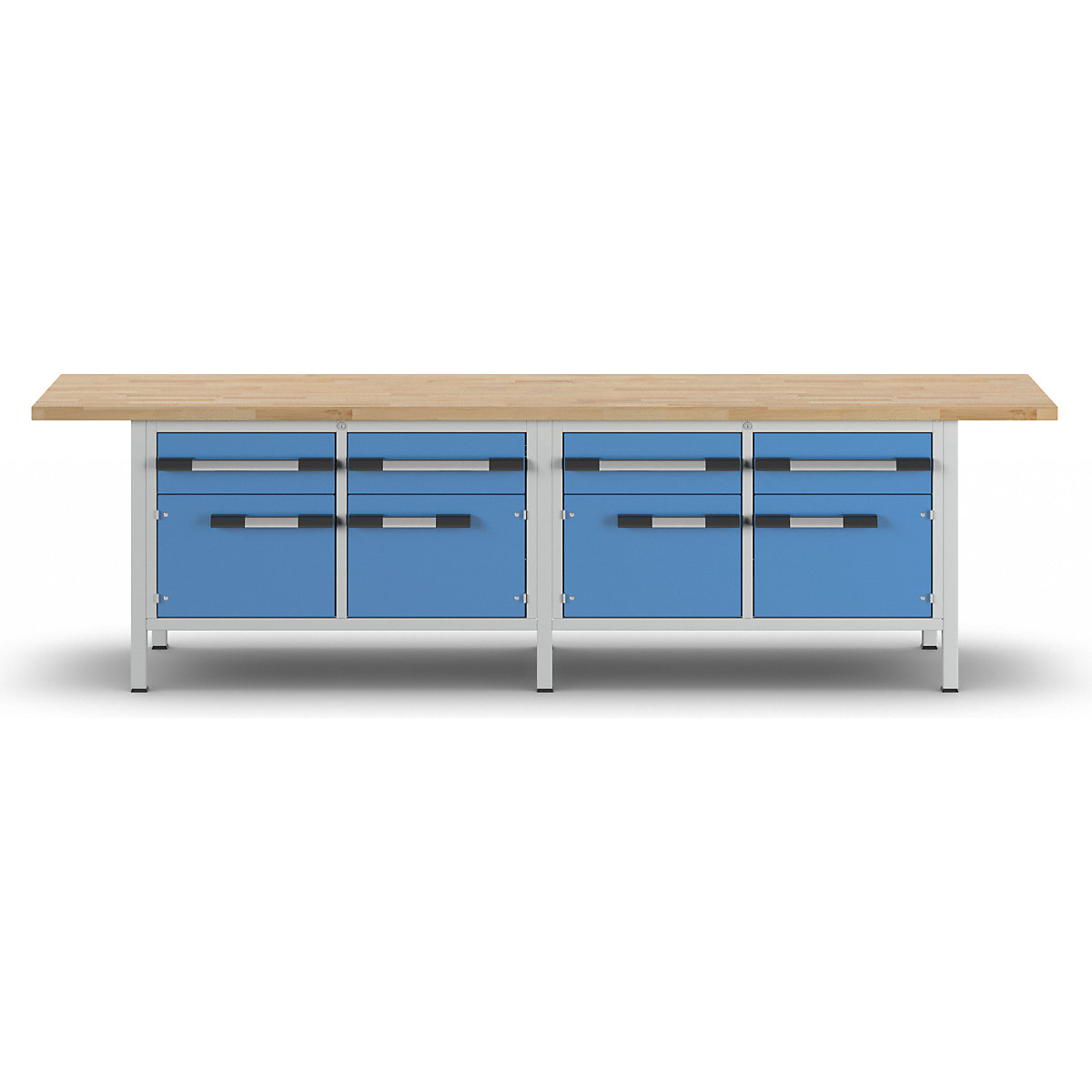 Bancada de trabalho, estrutura modular série 8000 – eurokraft pro (Imagem do produto 3)-2