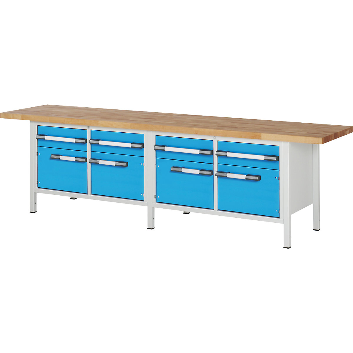 Bancada de trabalho, estrutura modular série 8000 – eurokraft pro (Imagem do produto 9)-8