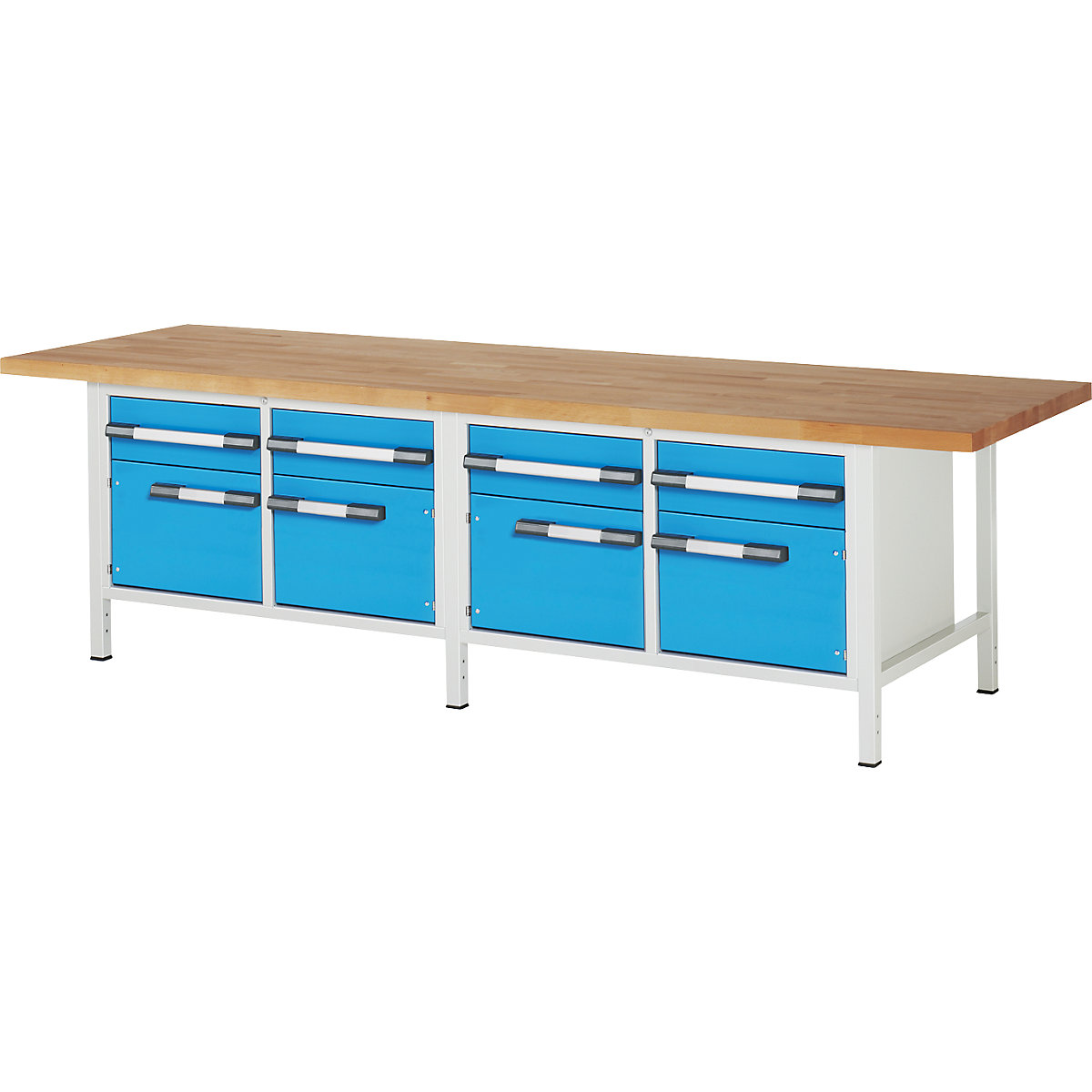 Bancada de trabalho, estrutura modular série 8000 – eurokraft pro (Imagem do produto 9)-8