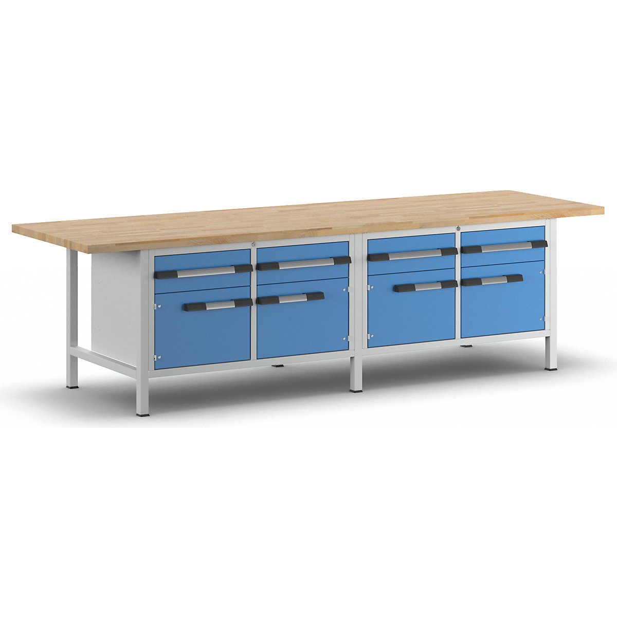 Bancada de trabalho, estrutura modular série 8000 – eurokraft pro