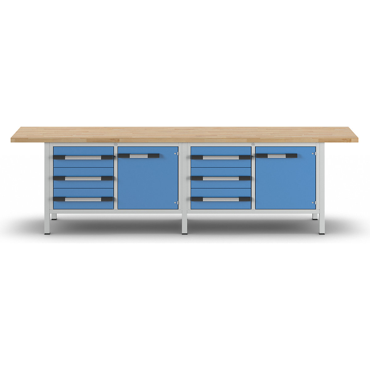 Bancada de trabalho, estrutura modular série 8000 – eurokraft pro (Imagem do produto 3)-2