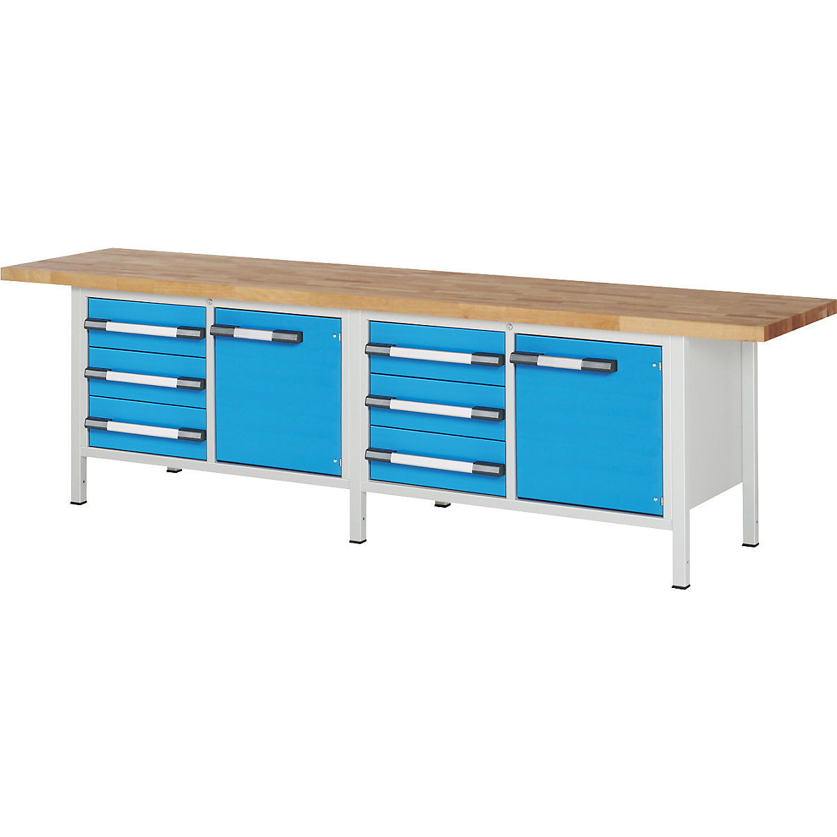 Bancada de trabalho, estrutura modular série 8000 – eurokraft pro (Imagem do produto 9)-8