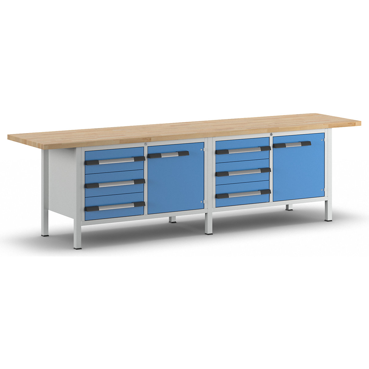 Bancada de trabalho, estrutura modular série 8000 – eurokraft pro