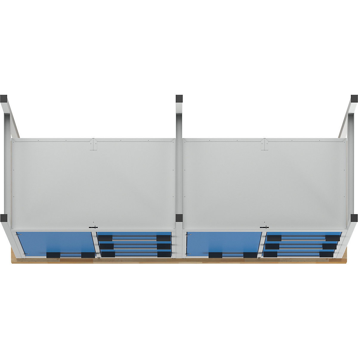Bancada de trabalho, estrutura modular série 8000 – eurokraft pro (Imagem do produto 9)-8