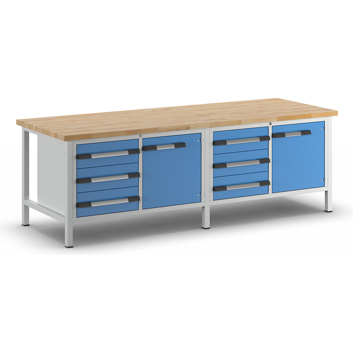Bancada de trabalho, estrutura modular série 8000 – eurokraft pro