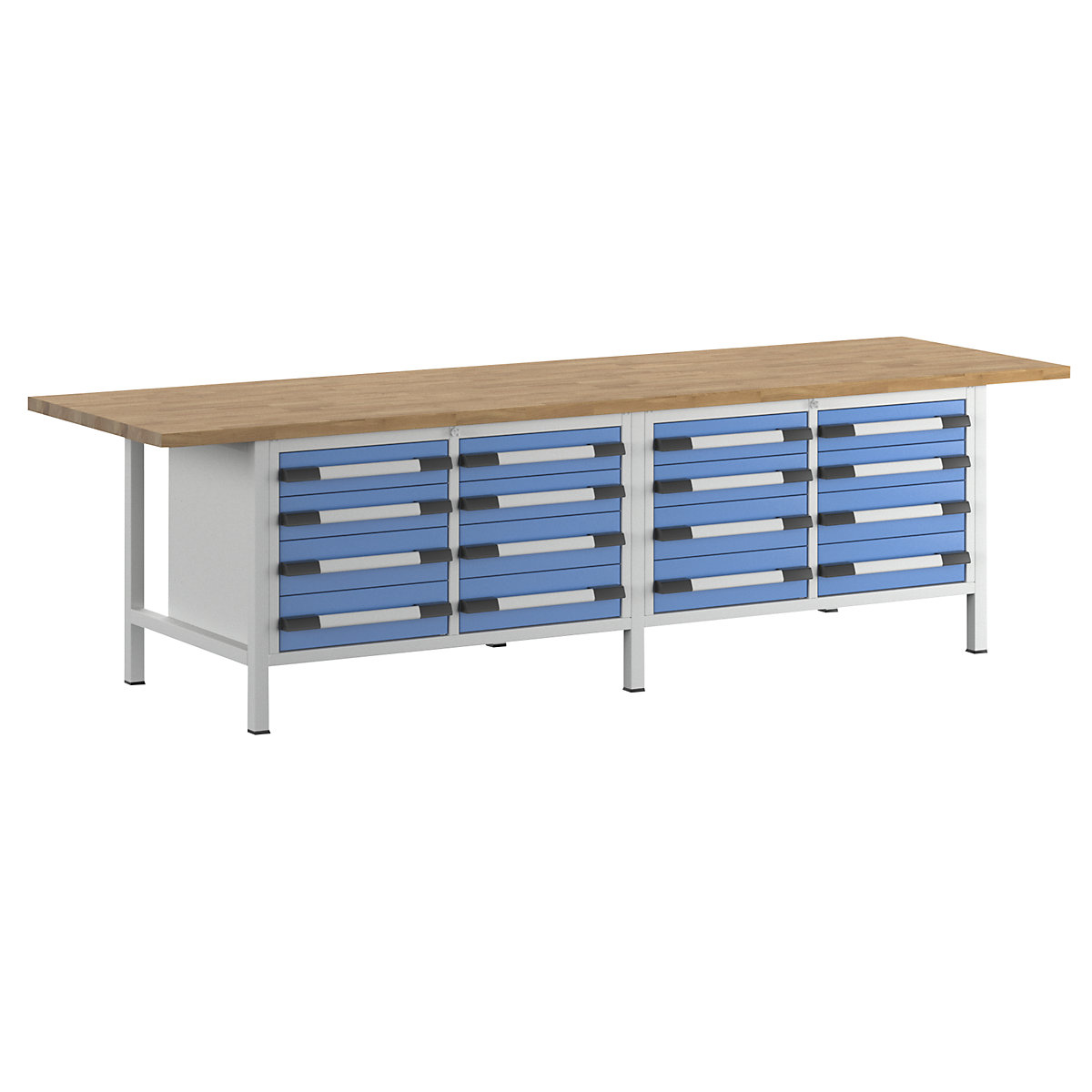 Bancada de trabalho, estrutura modular série 8000 – eurokraft pro