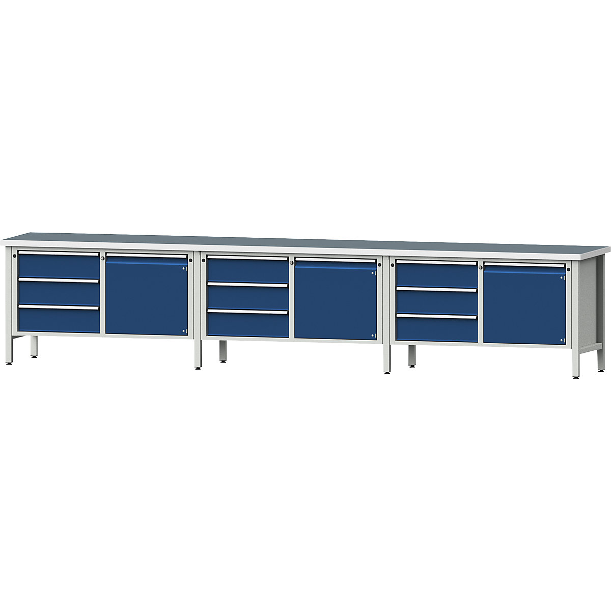Bancada de trabalho extra larga, estrutura modular – ANKE (Imagem do produto 6)-5