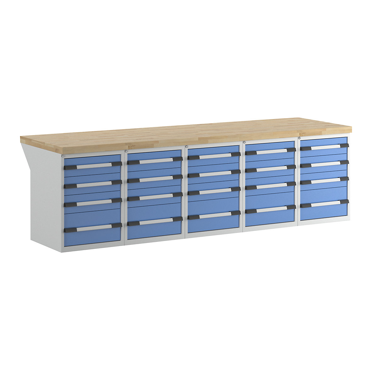 Bancada de trabalho, sistema modular série 7000 – eurokraft pro