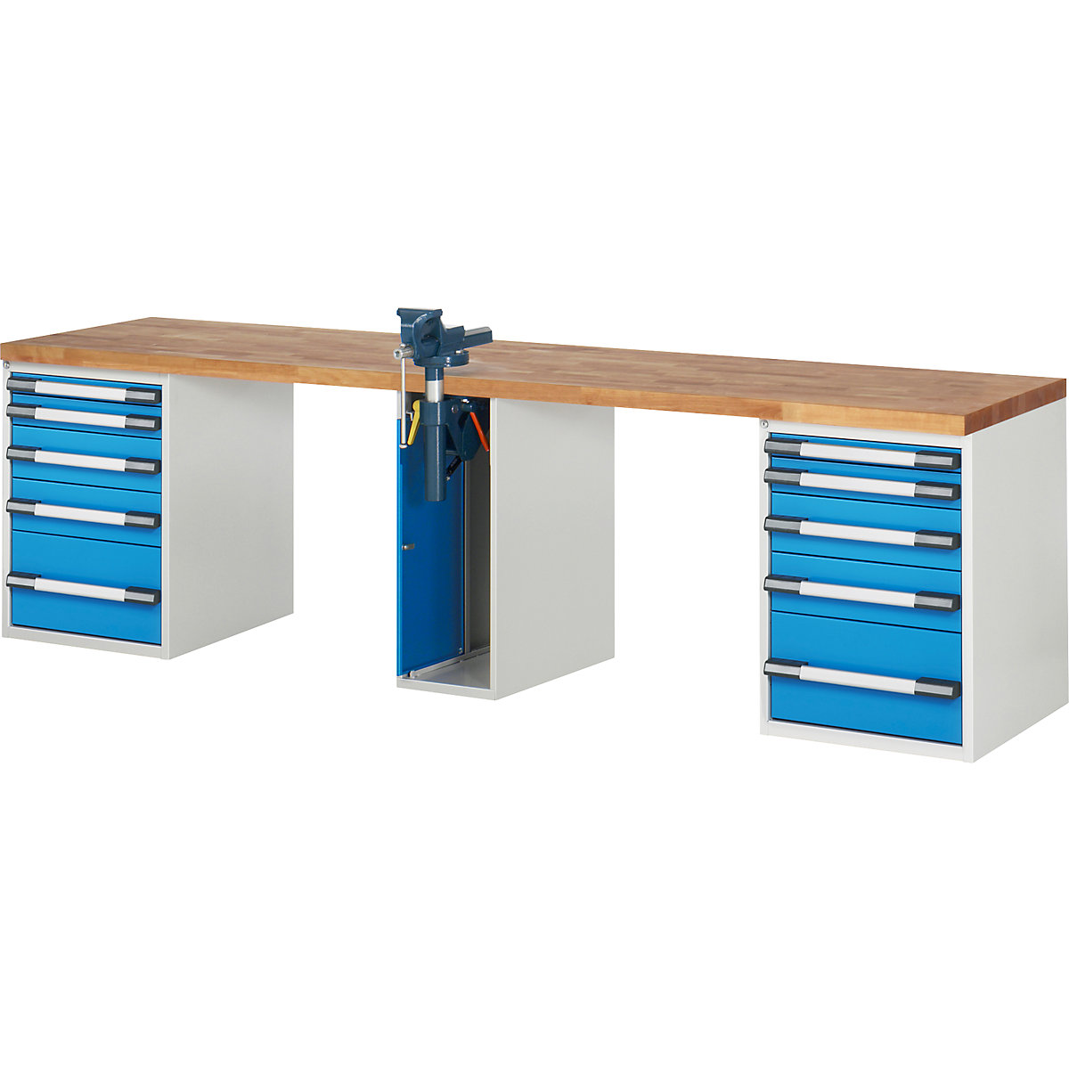 Bancada de trabalho, sistema modular série 7000 - eurokraft pro