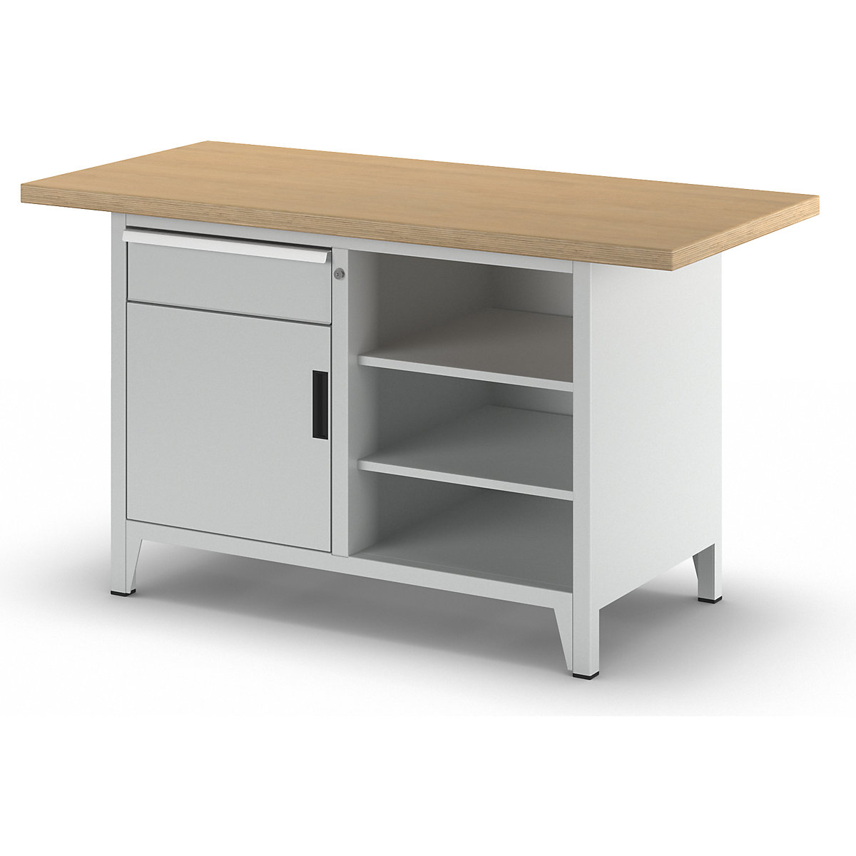 Largura da bancada de trabalho 1500 mm, estrutura modular – LISTA (Imagem do produto 2)-1
