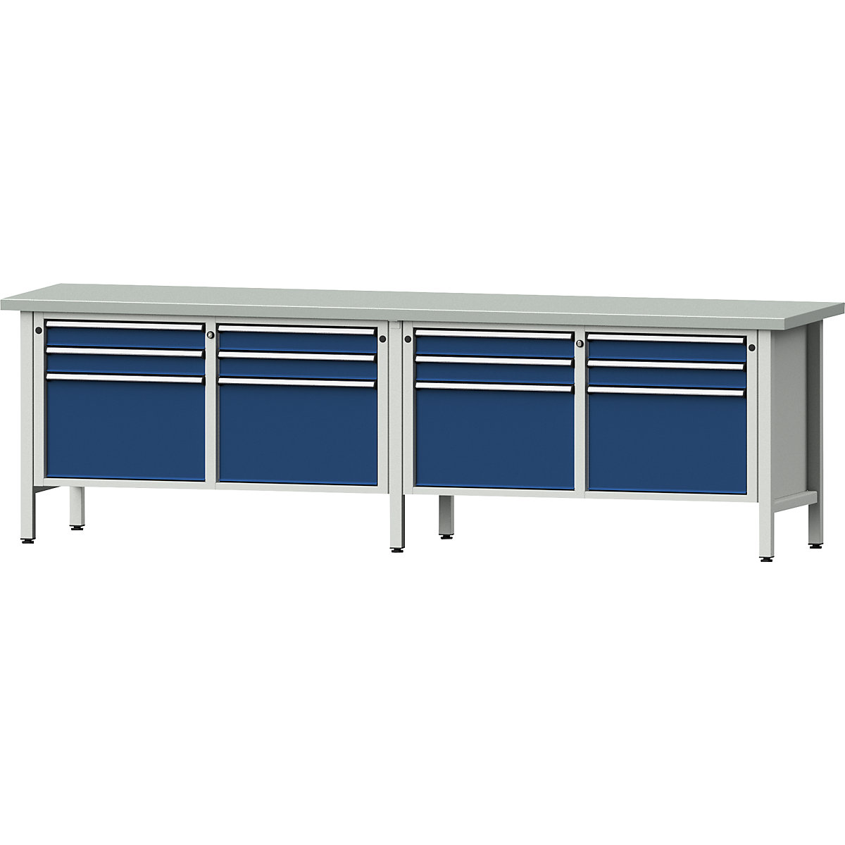 Largura da bancada de trabalho 2800 mm, estrutura modular – ANKE